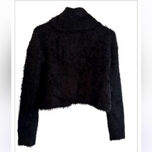 BB Dakota Black Fuzzy Sweater